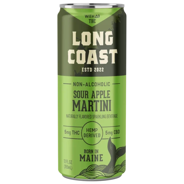 Long Coast 5mg THC Infused Sour Apple Martini